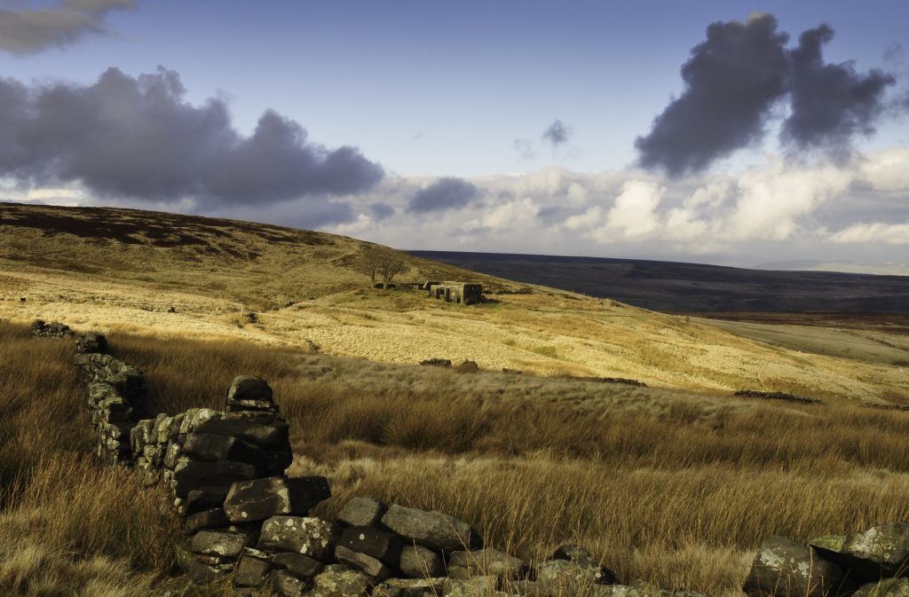 The ruins of Top Withens from the Pennine Way