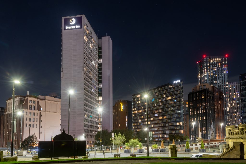 Midnight view from Cathedral Yard